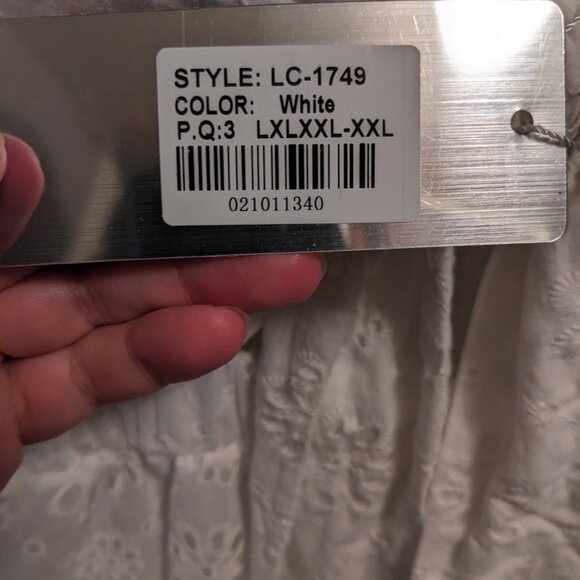 White eyelet mini dress - Picture 4 of 4